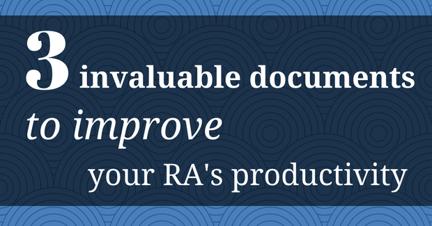 The 3 Invaluable Documents to Improve Your Research Assistant's Productivity